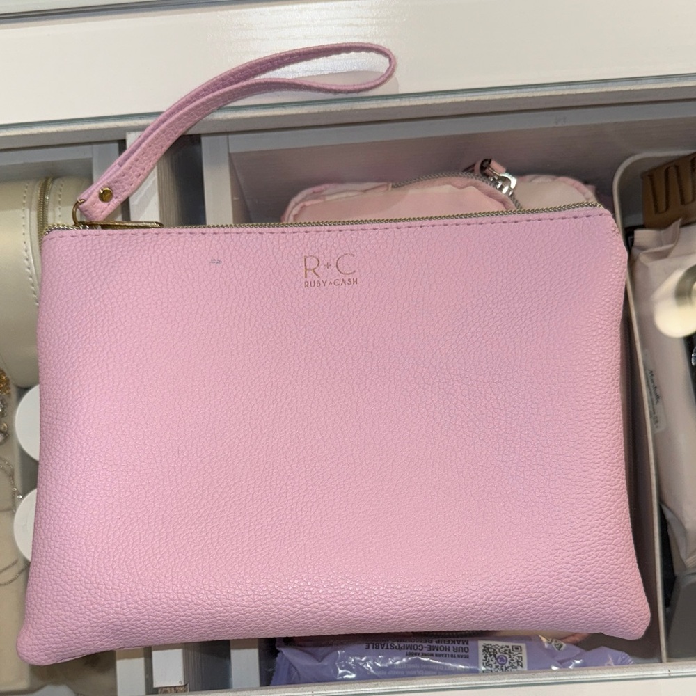 Pink Wristlet Clutch
